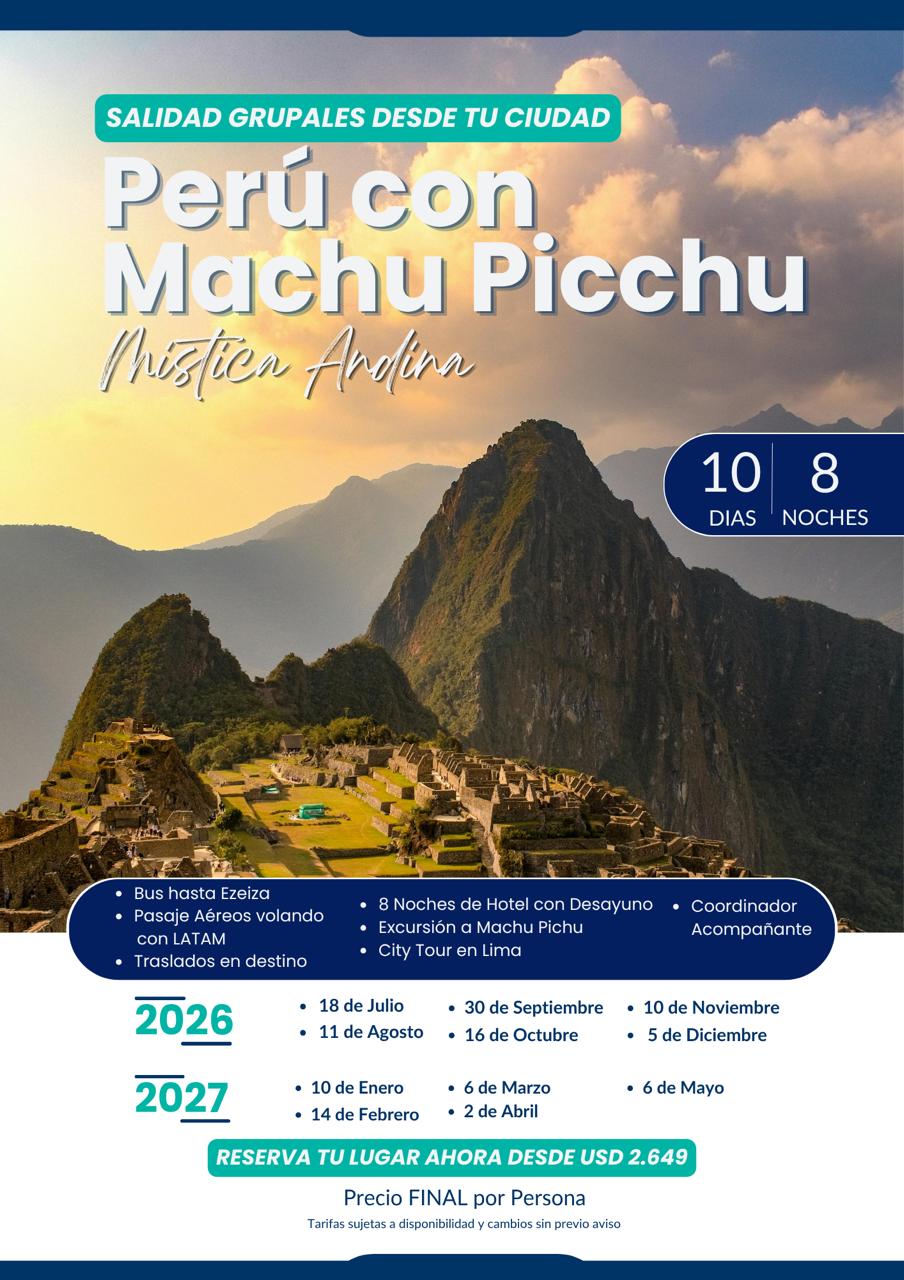 Perú con Machu Picchu